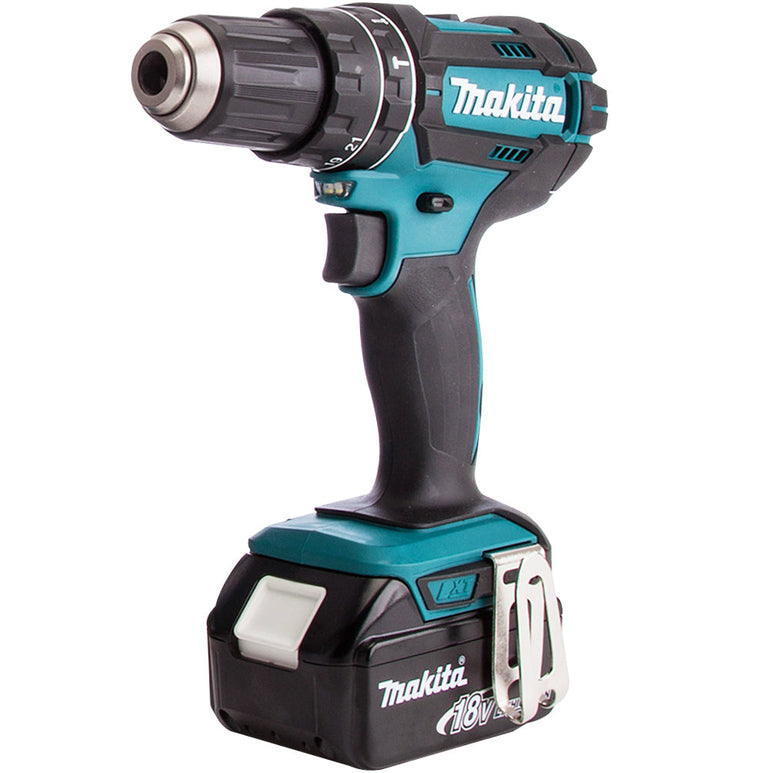 Makita DLX2131TJ 18V Combi Drill + Impact Driver Twin Kit With 2 x 5.0Ah Battery Charger In Type 3 Case