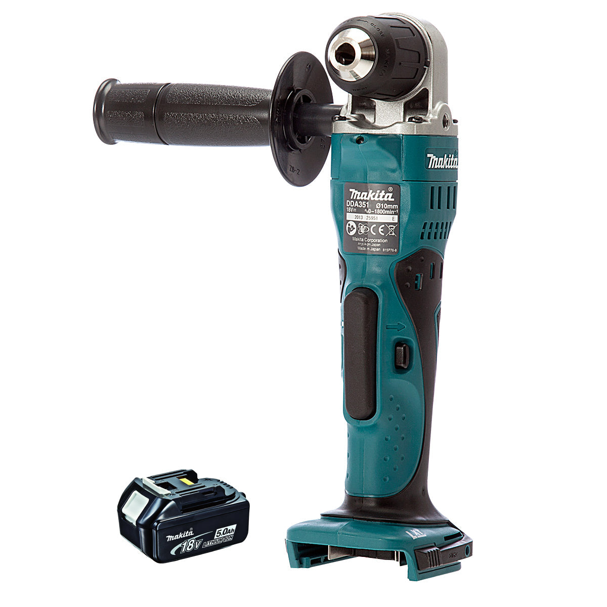 Makita DDA351Z 18v LXT Angle Drill Driver With 1 x 5.0Ah Battery