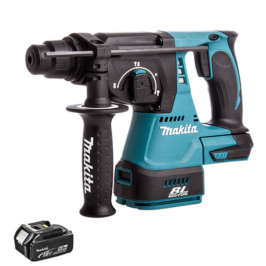 Makita DHR242Z 18V SDS+ Brushless Hammer Drill With 1 x 5.0Ah Battery