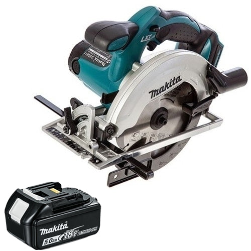 Makita DSS611Z 18V Li-ion 165mm Circular Saw With 1 x 5.0Ah Battery