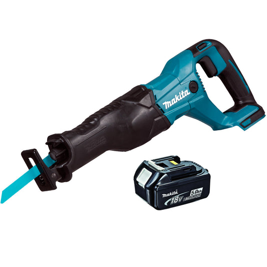 Makita DJR186Z 18V LXT Reciprocating Saw With 1 x 5.0Ah Battery