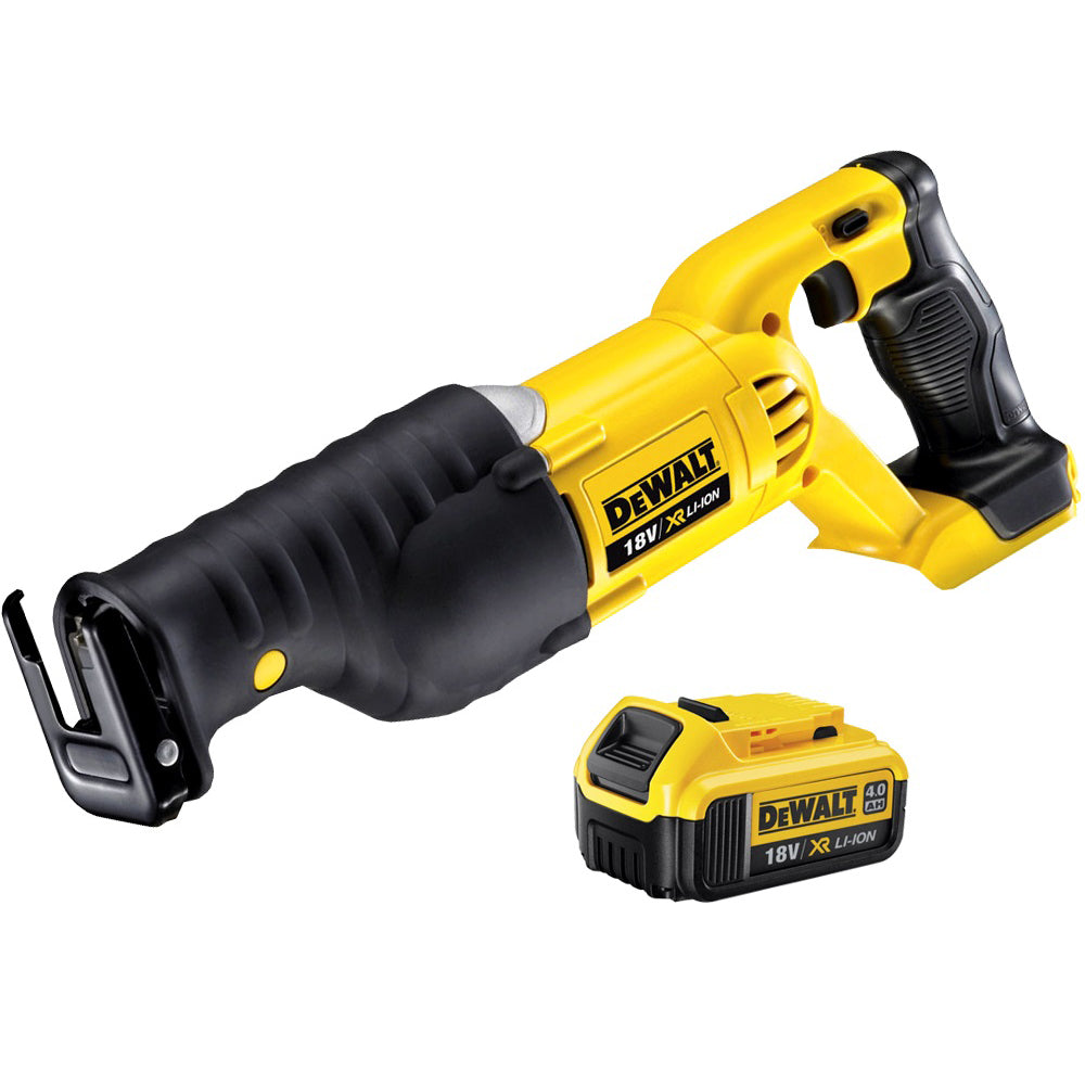 DeWalt DCS380N 18V XR Reciprocating Saw with 1 x 4.0Ah Li-Ion Battery