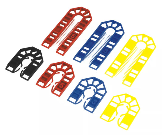 BROADFIX ASSORTED PLASTIC SHIMS MEDIUM 100 PCS