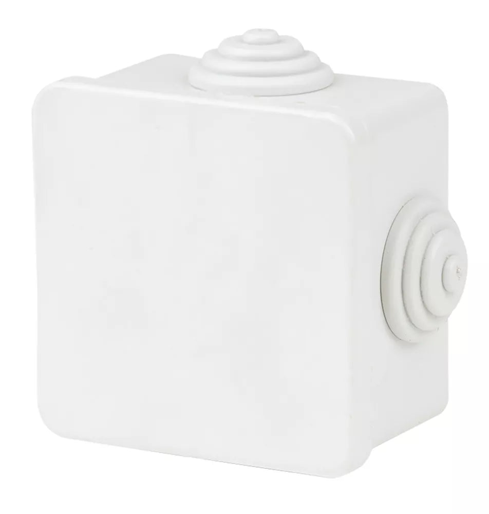 VIMARK 4-ENTRY SQUARE JUNCTION BOX WITH KNOCKOUTS 82MM X 52MM X 82MM