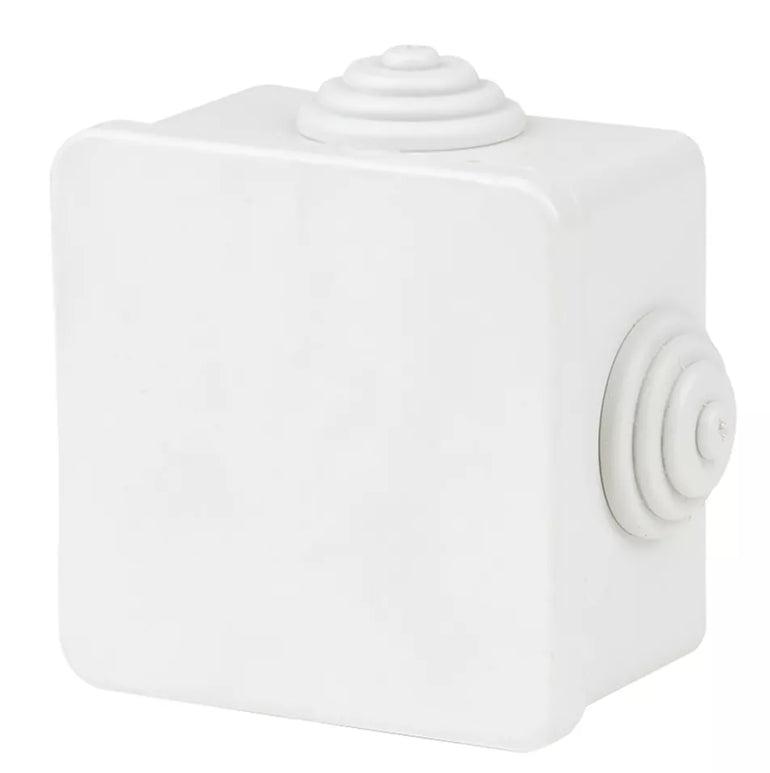 VIMARK 4-ENTRY SQUARE JUNCTION BOX WITH KNOCKOUTS 82MM X 52MM X 82MM