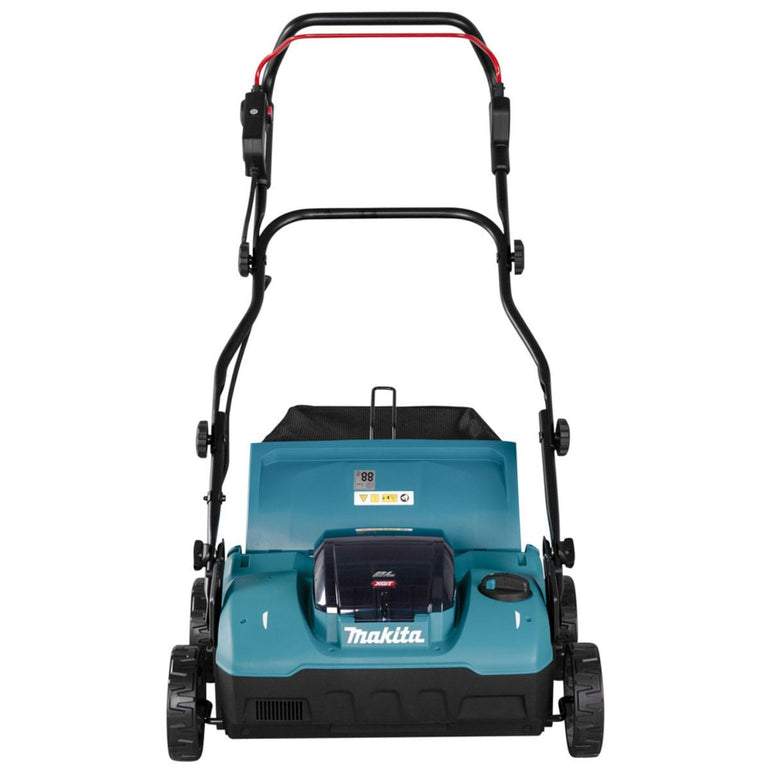 Makita UV001GM201 380mm 40V Max Brushless Lawn Scarifier With 2 x 4.0Ah Batteries & Charger