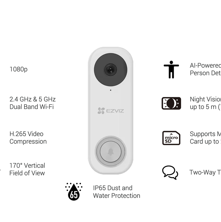 HIKVISION DB1C - EZVIZ Wi-Fi Video Doorbell