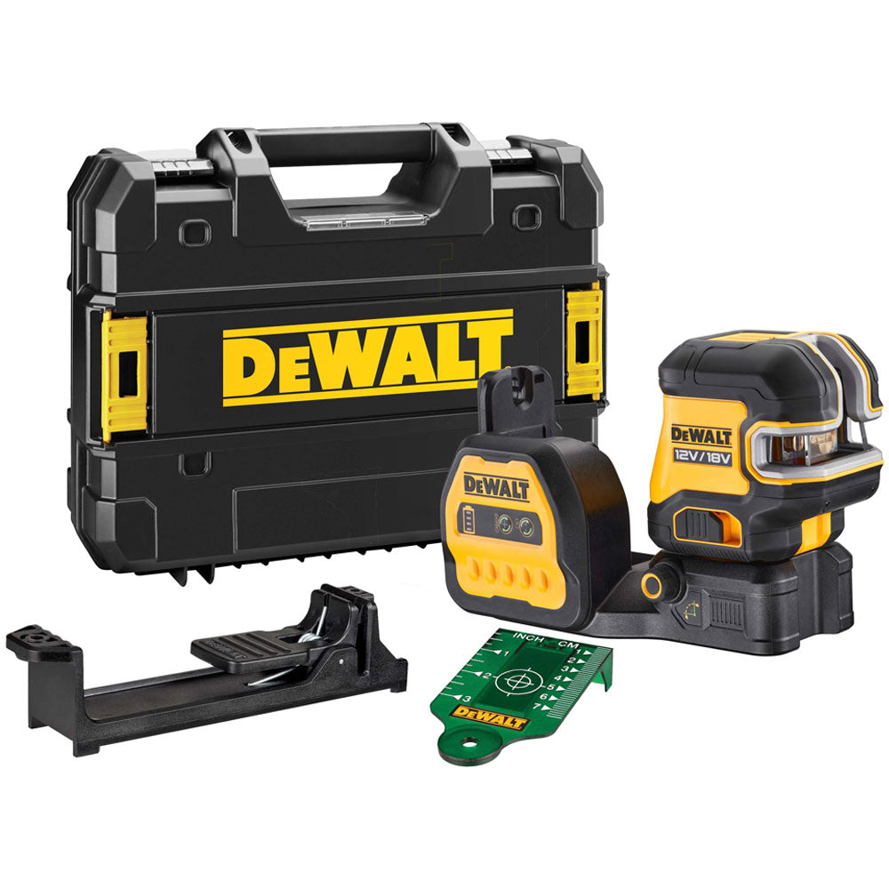 Dewalt DCE825NG18 12/18V 5 Spot & Cross Green Beam Laser Body Only