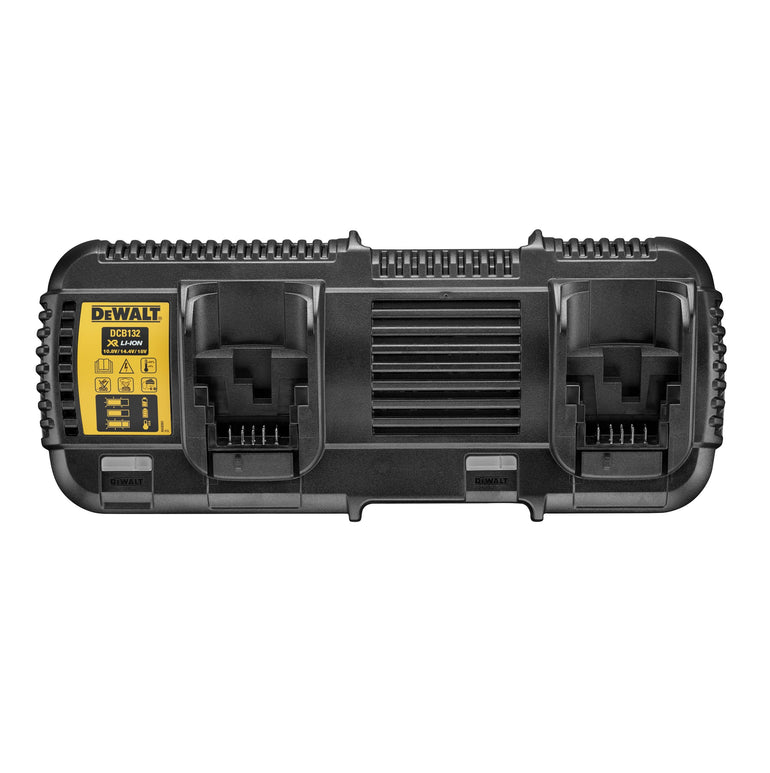 DEWALT DCB132 DUAL PORT TWIN BATTERY CHARGER FOR 10.8V, 14.4V, 18V XR & 54V XR FLEXVOLT LI-ION BATTERIES