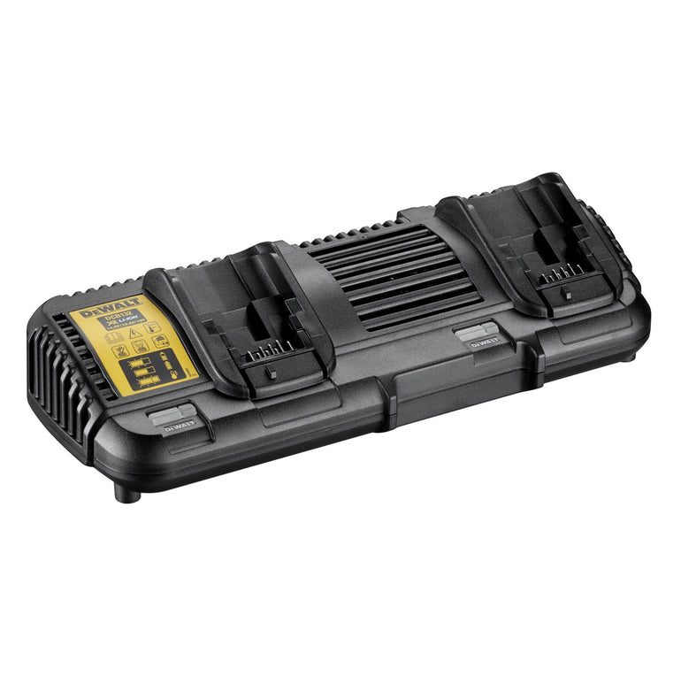 DEWALT DCB132 DUAL PORT TWIN BATTERY CHARGER FOR 10.8V, 14.4V, 18V XR & 54V XR FLEXVOLT LI-ION BATTERIES