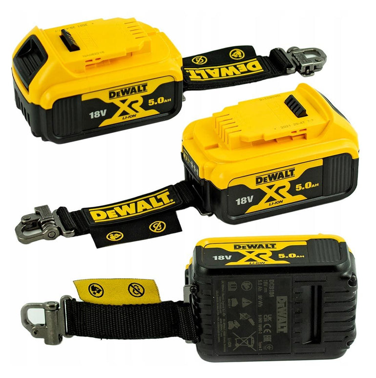 DEWALT DCB184LR-XJ LANYARD READY 18V 5AH LI-ION XR SLIDE BATTERY