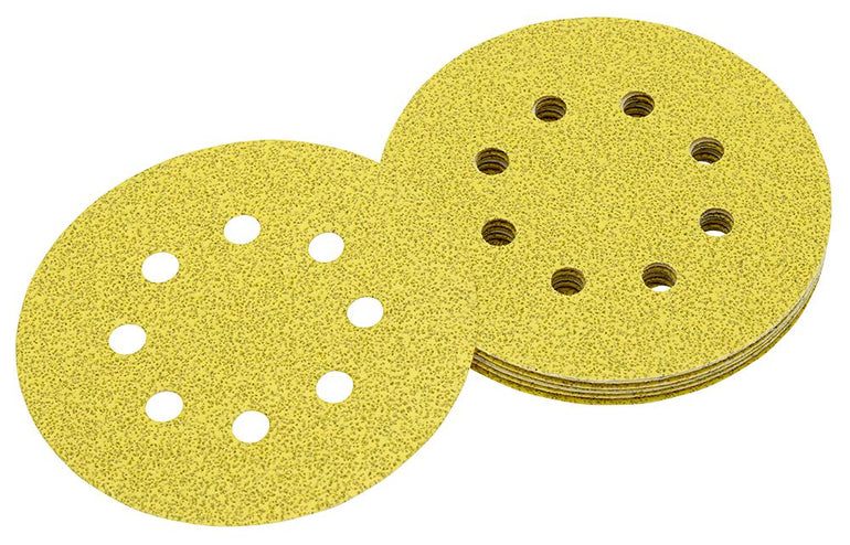 DEWALT DT3105-QZ ROS QUICK FIT SANDING DISCS 125MM 120 GRIT X10 PCS FOR DCW210N & DWE6423