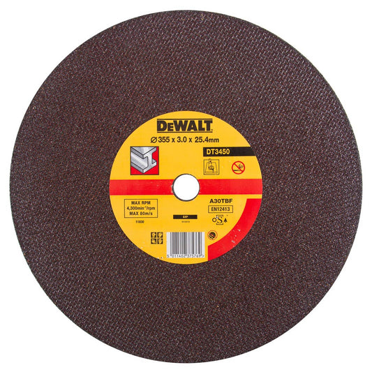 DEWALT DT3450-QZ 355MM X 3.0MM X 25.4MM METAL CUTTING DISC