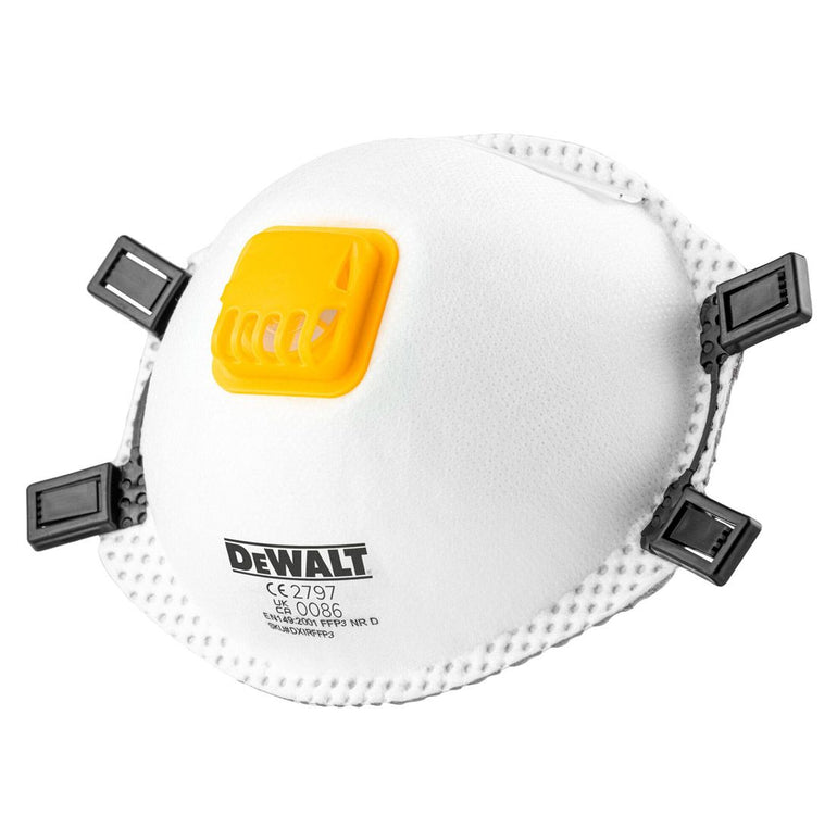 DEWALT DXIRFFP32 FFP3 DISPOSABLE PARTICULATE RESPIRATOR FACE MASK X2 PCS