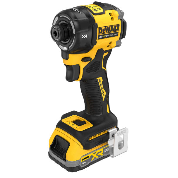 Dewalt DCF870E2T-GB 18V XR Brushless Hyrdralic Impact Driver, 2x 1.7Ah Powerstack Batteries, Charger & TSTAK Case