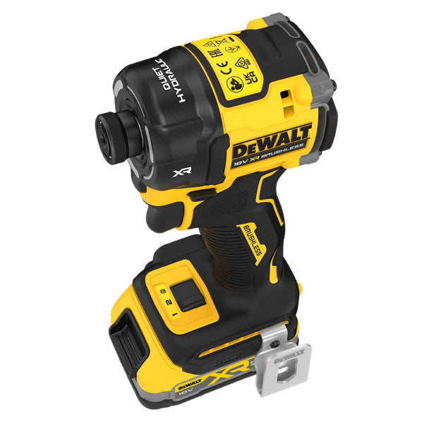 Dewalt DCF870E2T-GB 18V XR Brushless Hyrdralic Impact Driver, 2x 1.7Ah Powerstack Batteries, Charger & TSTAK Case