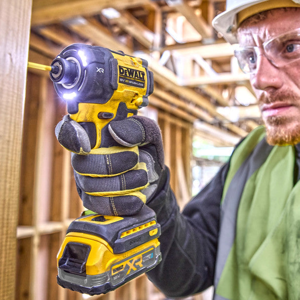 Dewalt DCF870E2T-GB 18V XR Brushless Hyrdralic Impact Driver, 2x 1.7Ah Powerstack Batteries, Charger & TSTAK Case