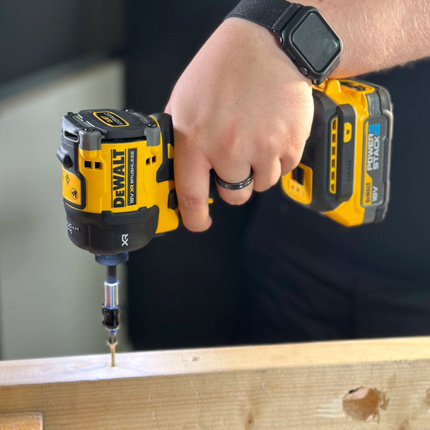 Dewalt DCF870E2T-GB 18V XR Brushless Hyrdralic Impact Driver, 2x 1.7Ah Powerstack Batteries, Charger & TSTAK Case