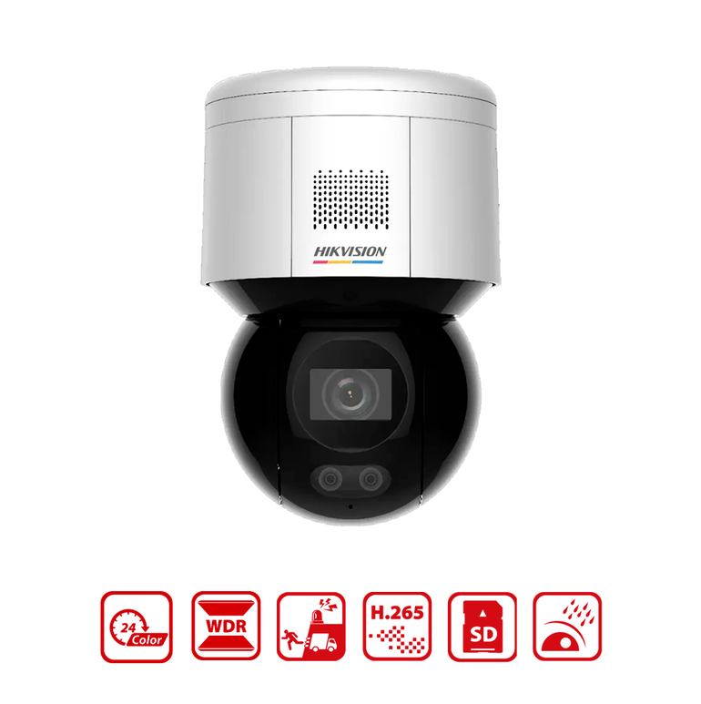 HIKVISION DS-2DE3A400BW-DE(T5) - 3-inch 4 MP ColorVu Mini PT Dome Network Camera