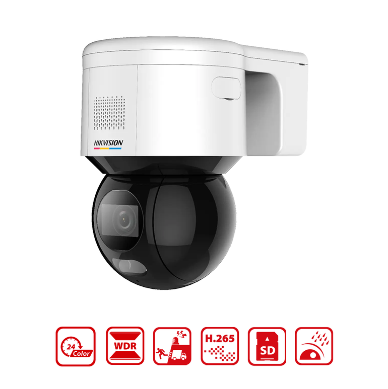 HIKVISION DS-2DE3A400BW-DE(T5) - 3-inch 4 MP ColorVu Mini PT Dome Network Camera