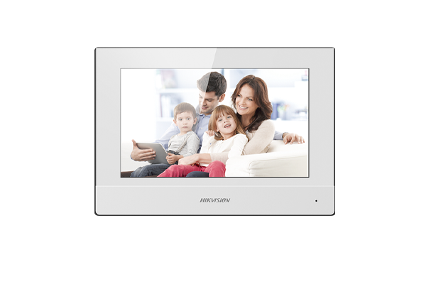 HIKVISION DS-KH6320-WTE1-W - Video Intercom Indoor Station with 7-Inch Touch Screen