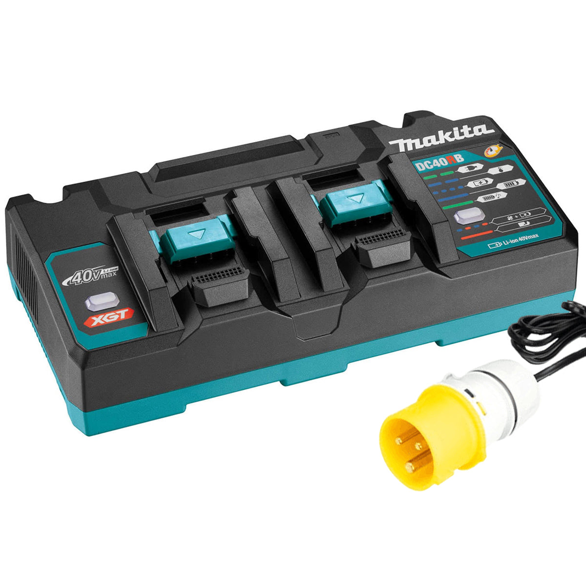 Makita DC40RB/1 40V Max XGT Two Port Charger 110V - 191N07-2