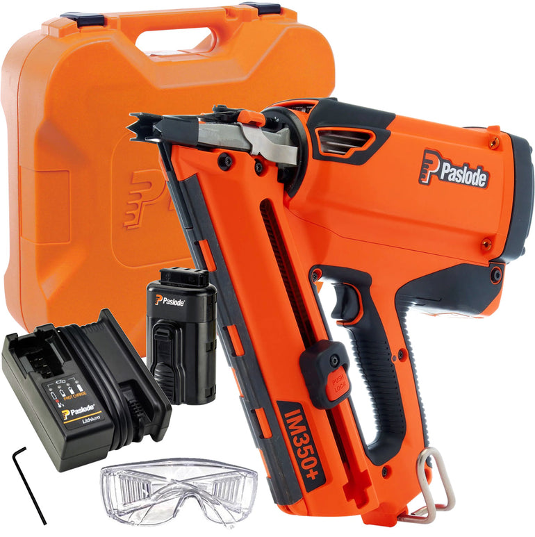 Paslode IM350+ Lithium Gas First Fix Framing Nail Gun 7th Generation Upgrade Model 906500