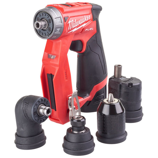 Milwaukee M12FDDXKIT-202X 12V 4-in-1 FUEL Drill Driver Kit with Interchangeable Heads 4933464980