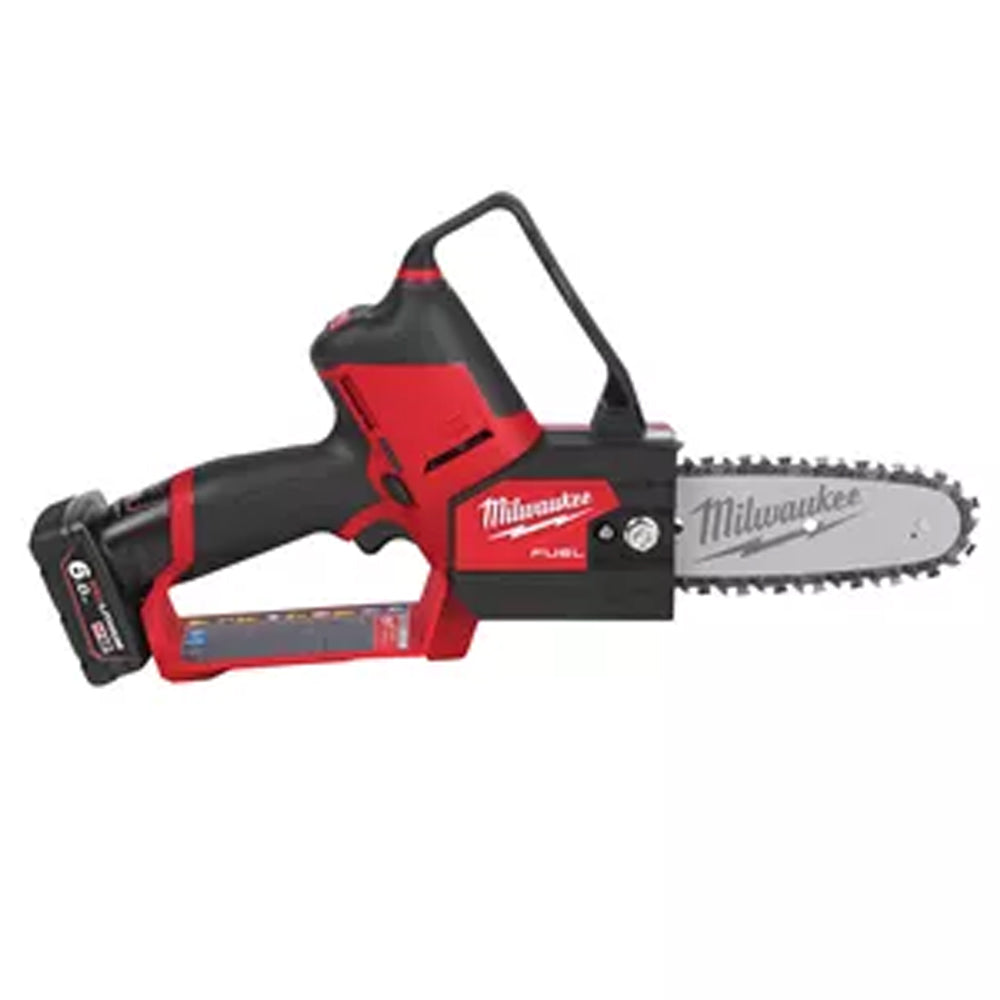 Milwaukee M12FHS-602X 12V 6" FUEL Brushless Hatchet Pruning Saw With 2 x 6.0Ah Battery & Charger 4933472213