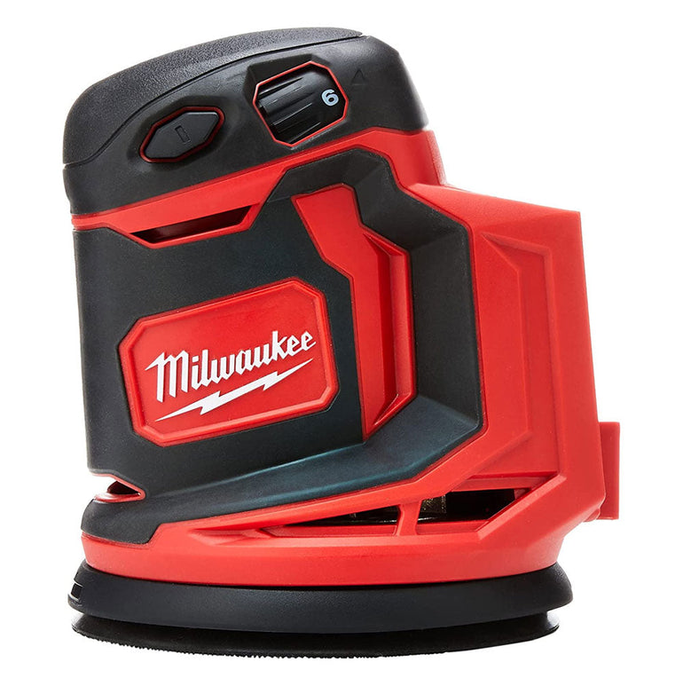 Milwaukee M18BOS125-0 18V 125mm Random Orbital Sander with 1 x 5.0Ah Battery Charger & Bag