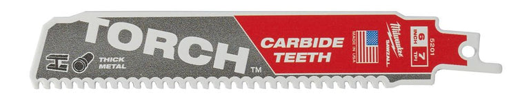 Milwaukee 48005201 Heavy Duty Torch Carbide Teeth Recip Blade 150mm x 7TPI