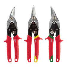 Milwaukee Metal Snips (Left, Right & Straight Cut) 48224533