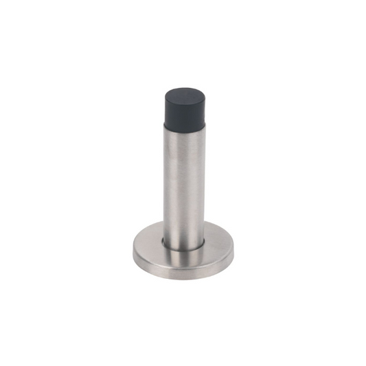 ECLIPSE CYLINDER PROJECTION DOOR STOP SATIN STAINLESS STEEL