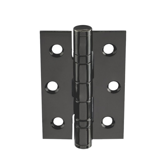 SMITH & LOCKE BLACK GRADE 7 FIRE RATED BALL BEARING HINGES 76MM X 51MM 2 PACK