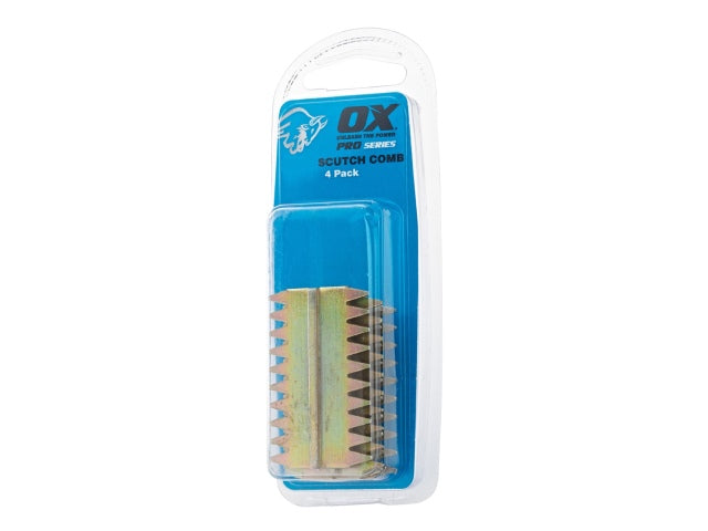 OX Pro 25mm Scutch Combs Pack of 4 OX-P080725