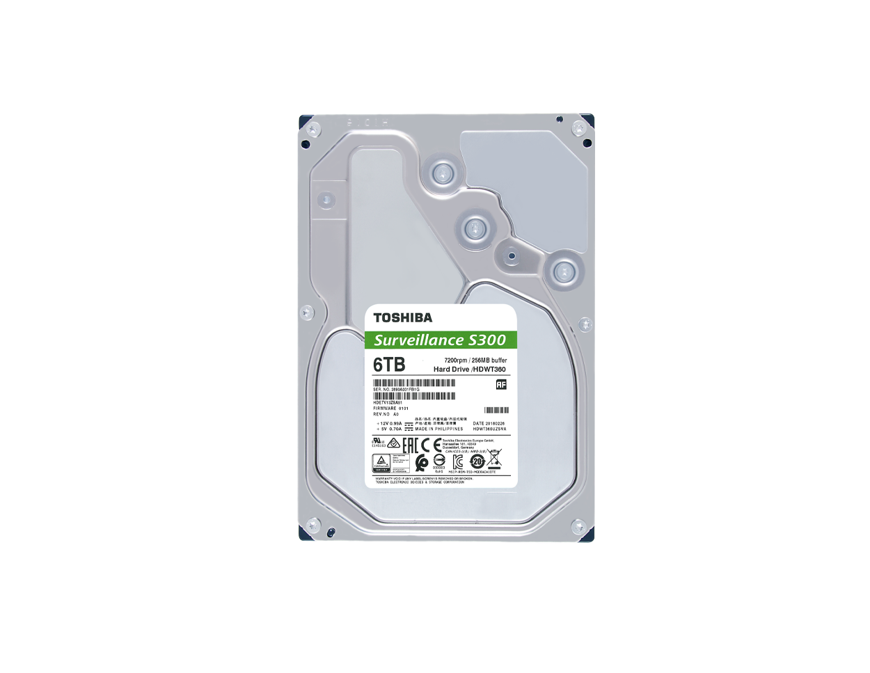 TS6TB - 6TB S300 Surveillance Toshiba HDD