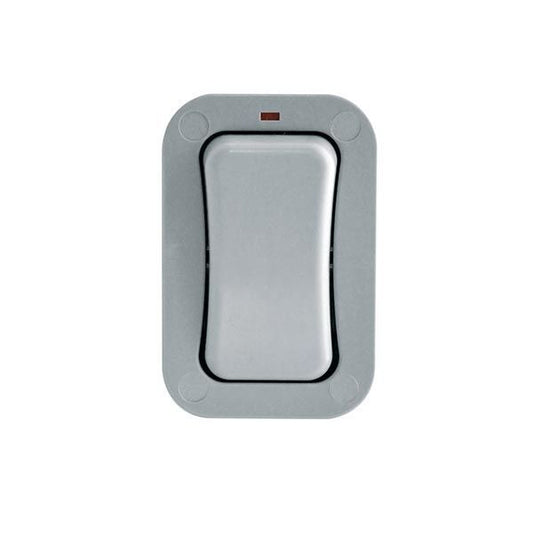 BRITISH GENERAL WP12S IP66 20A 1-GANG 2-WAY WEATHERPROOF OUTDOOR SWITCH WITH NEON