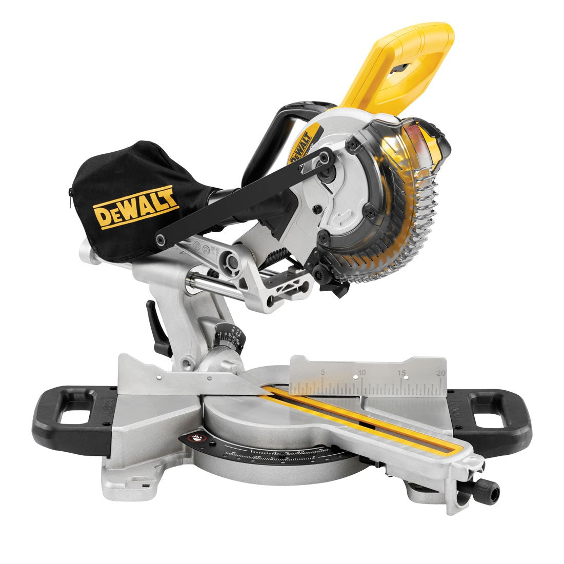 Dewalt DCS365N 18V Cordless 184mm Mitre Saw With 2 x 5.0Ah Batteries & Charger