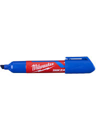 MILWAUKEE INKZALL BLUE LARGE CHISEL TIP MARKER 4932471557