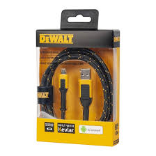 DEWALT PA-131-1348-DW2 1.8M / 6FT TYPE C TO USB-A CABLE