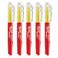 Milwaukee 48223201 INKZALL� Highlighter Yellow (Pack 5)