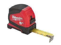 Milwaukee 4932459593 Pro Compact Tape Measure 5m Width 25mm Metric Only