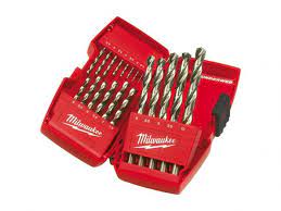 Milwaukee 4932352374 Thunderweb 19pc Ground Metal Drill Bit Set HSS-G 1-10mm