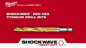 Milwaukee SHOCKWAVE Red Hex 4.8mm HSS TiN Metal Drill Bit
