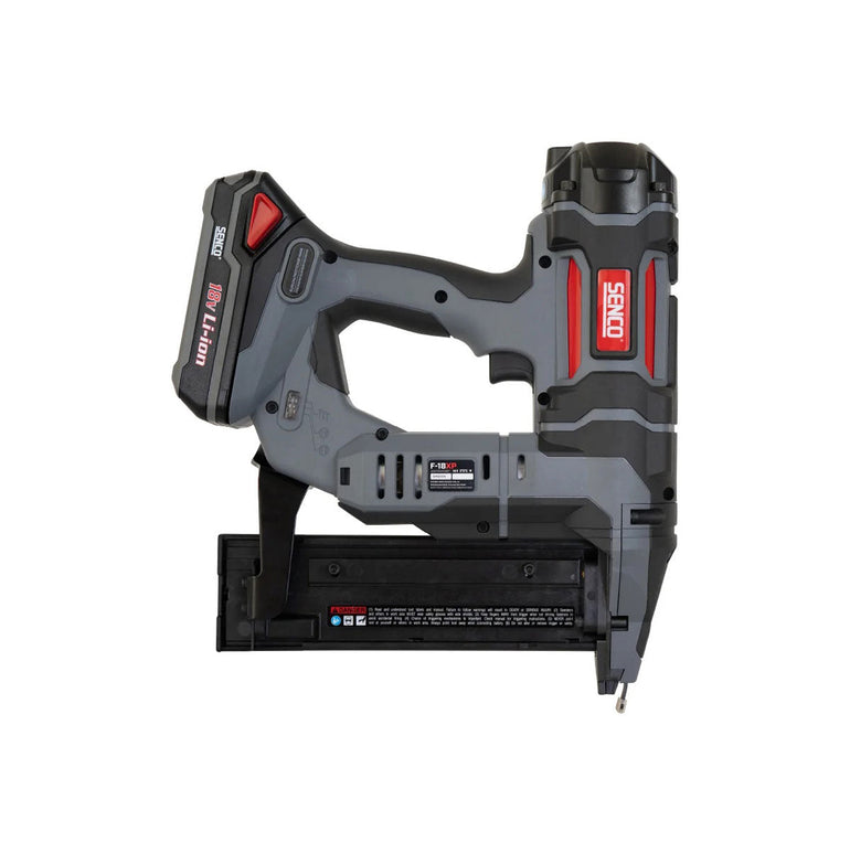 Senco 10M7001N F-18 Fusion 18 Gauge Brad Nailer 18V With 1 x 2.0Ah & 1 x 3.0Ah Batteries, Charger and Case