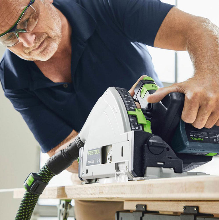 Festool TSC 55 KEB-Basic-5,0 GB 18V Brushless Cordless Plunge Cut Saw With 2 x 5.0Ah Batteries - 577589