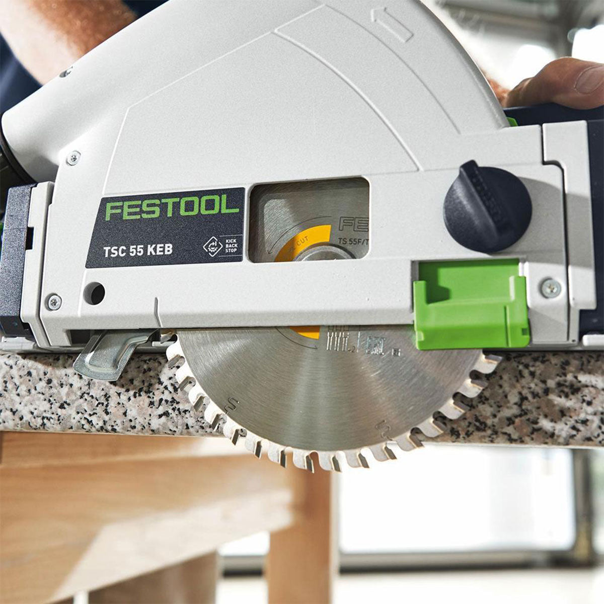 Festool TSC 55 KEB-Basic-5,0 GB 18V Brushless Cordless Plunge Cut Saw With 2 x 5.0Ah Batteries - 577589