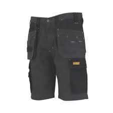 DEWALT VALDEZ WORK SHORTS GREY/BLACK 34" W