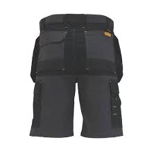 DEWALT VALDEZ WORK SHORTS GREY/BLACK 34" W