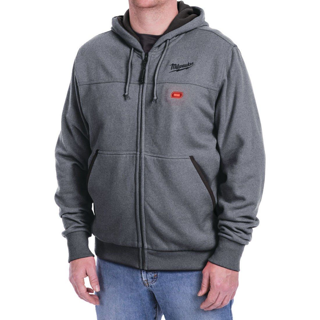 MILWAUKEE M12 HH GREY3-0 12V GREY HEATED HOODIE SMALL